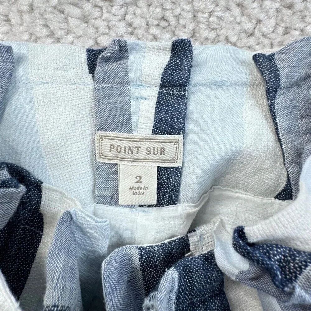 Point Sur Striped Paperbag Linen Pants - Picture 5 of 12